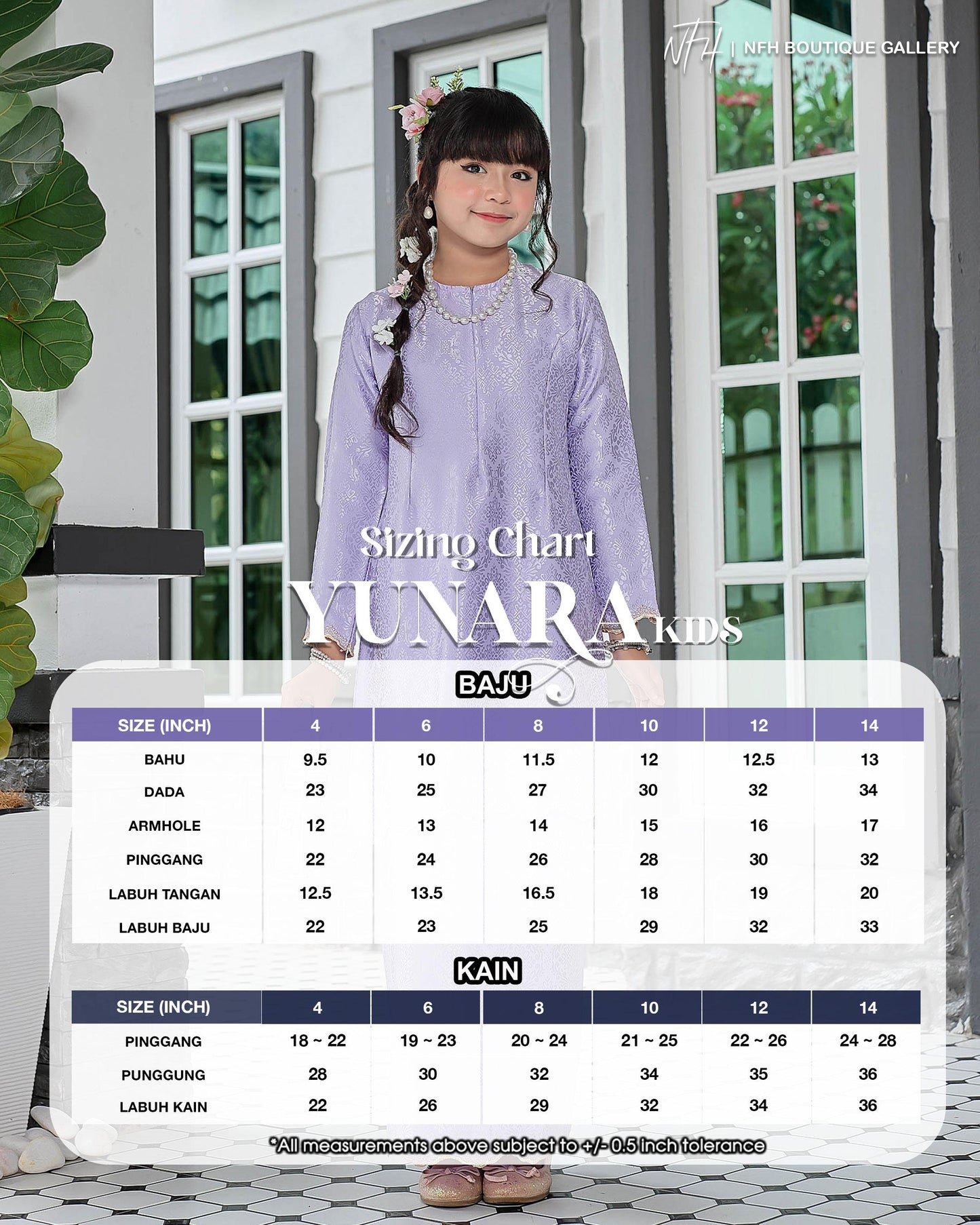Yunara Kids Kurung