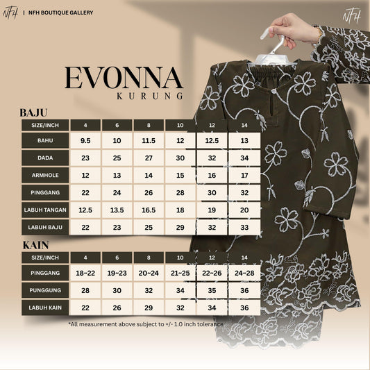 Evonna Kids Kurung