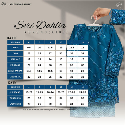 Seri Dahlia Kids Kurung