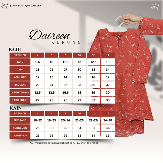 Daireen Kids Kurung