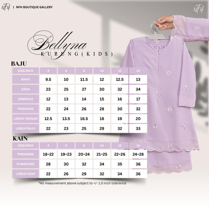 Bellyna Kids Kurung