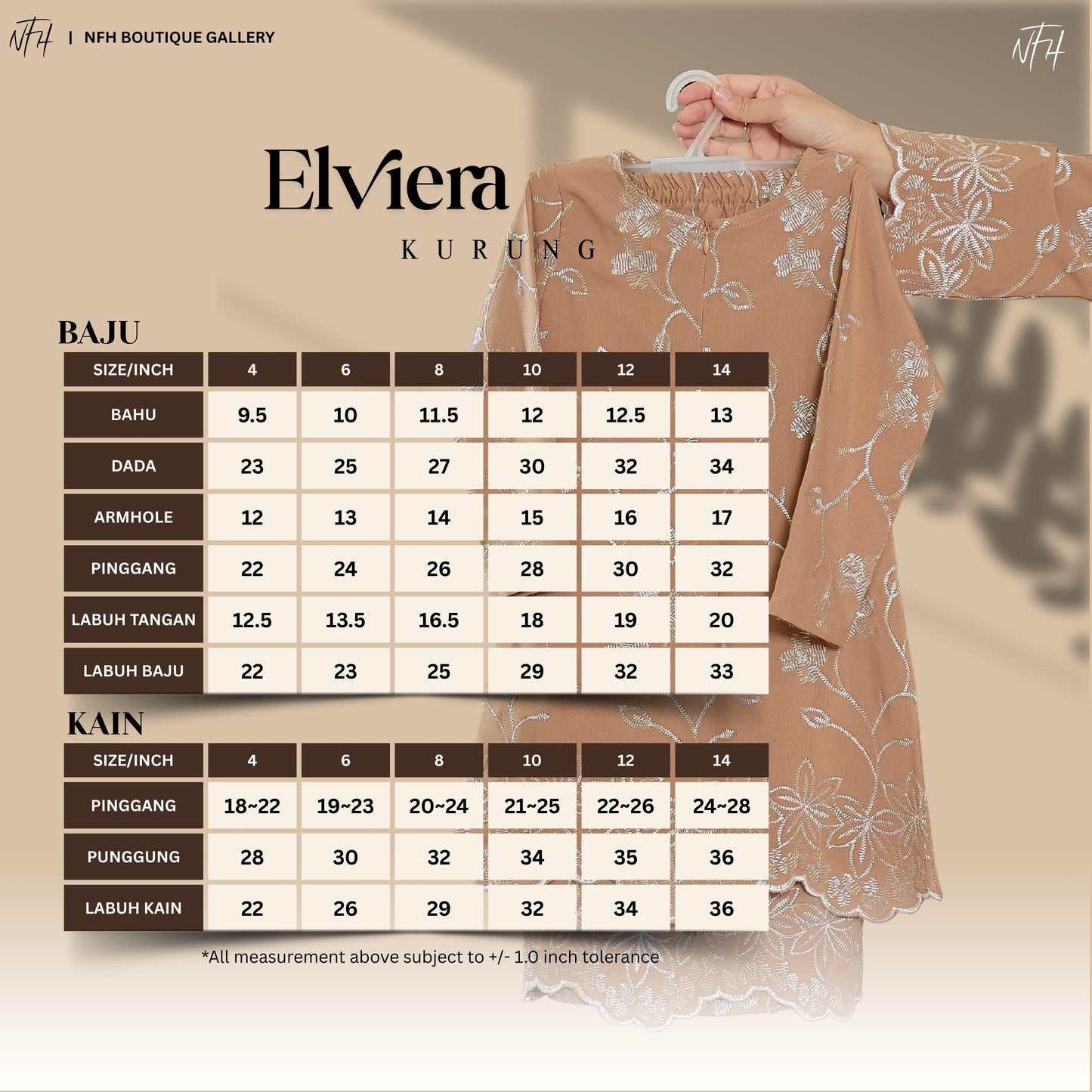 Elviera Kids Kurung