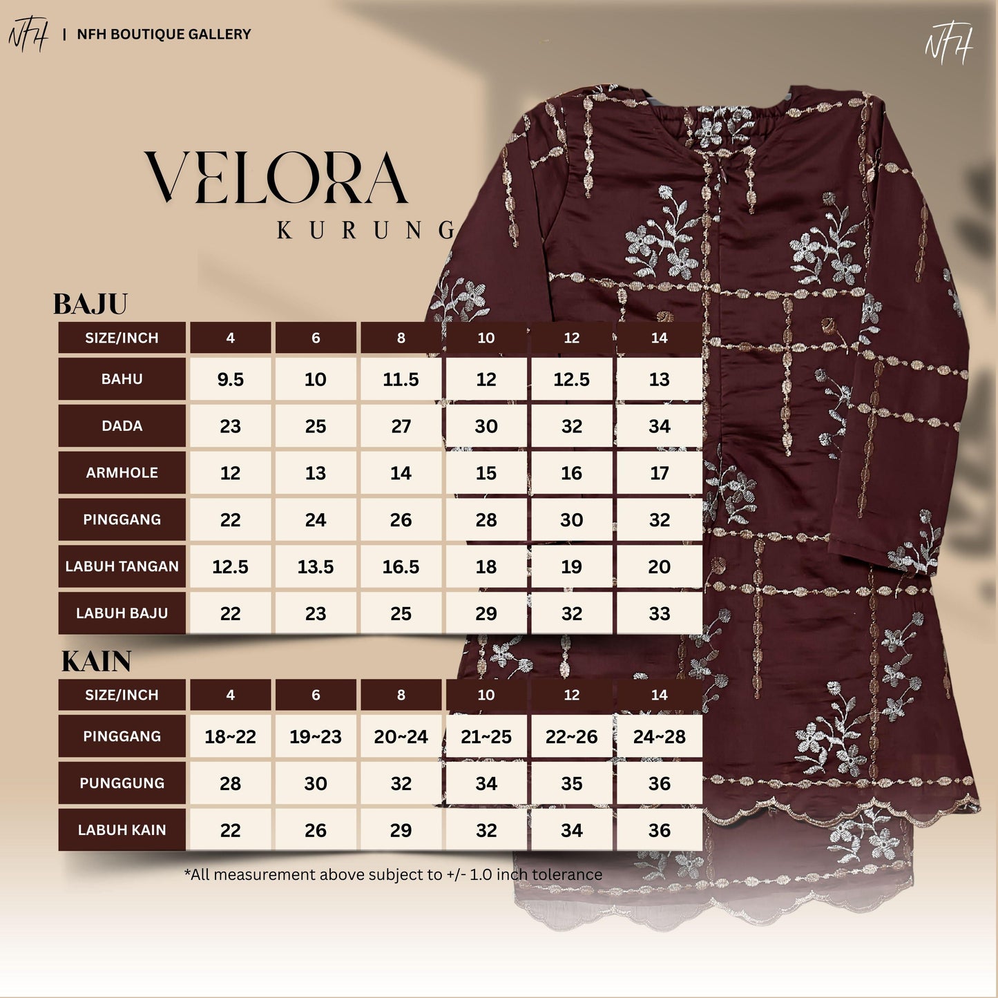 Velora Kids Kurung