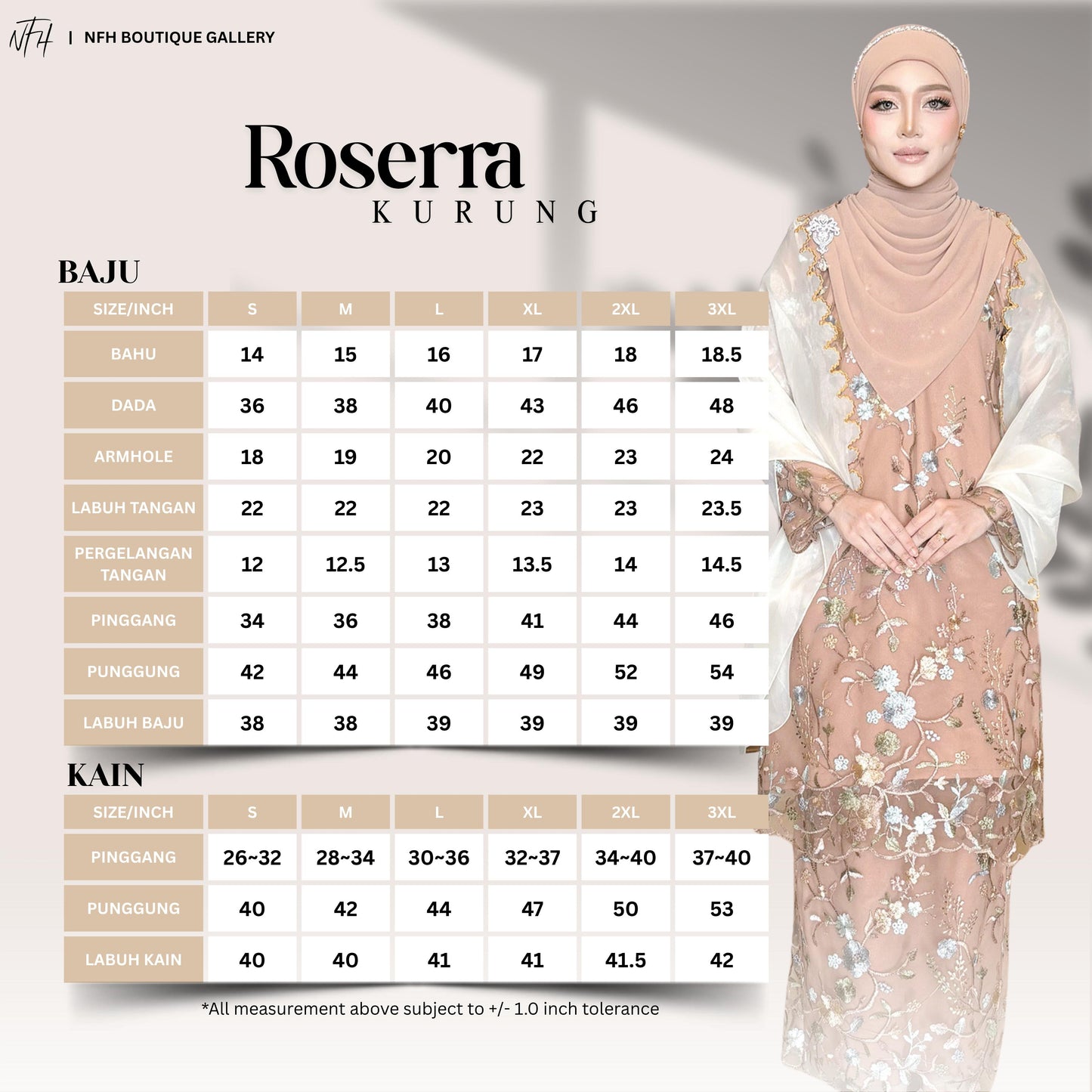 Roserra Kurung