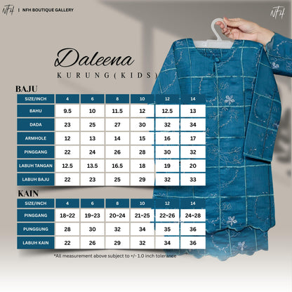 Daleena Kids Kurung