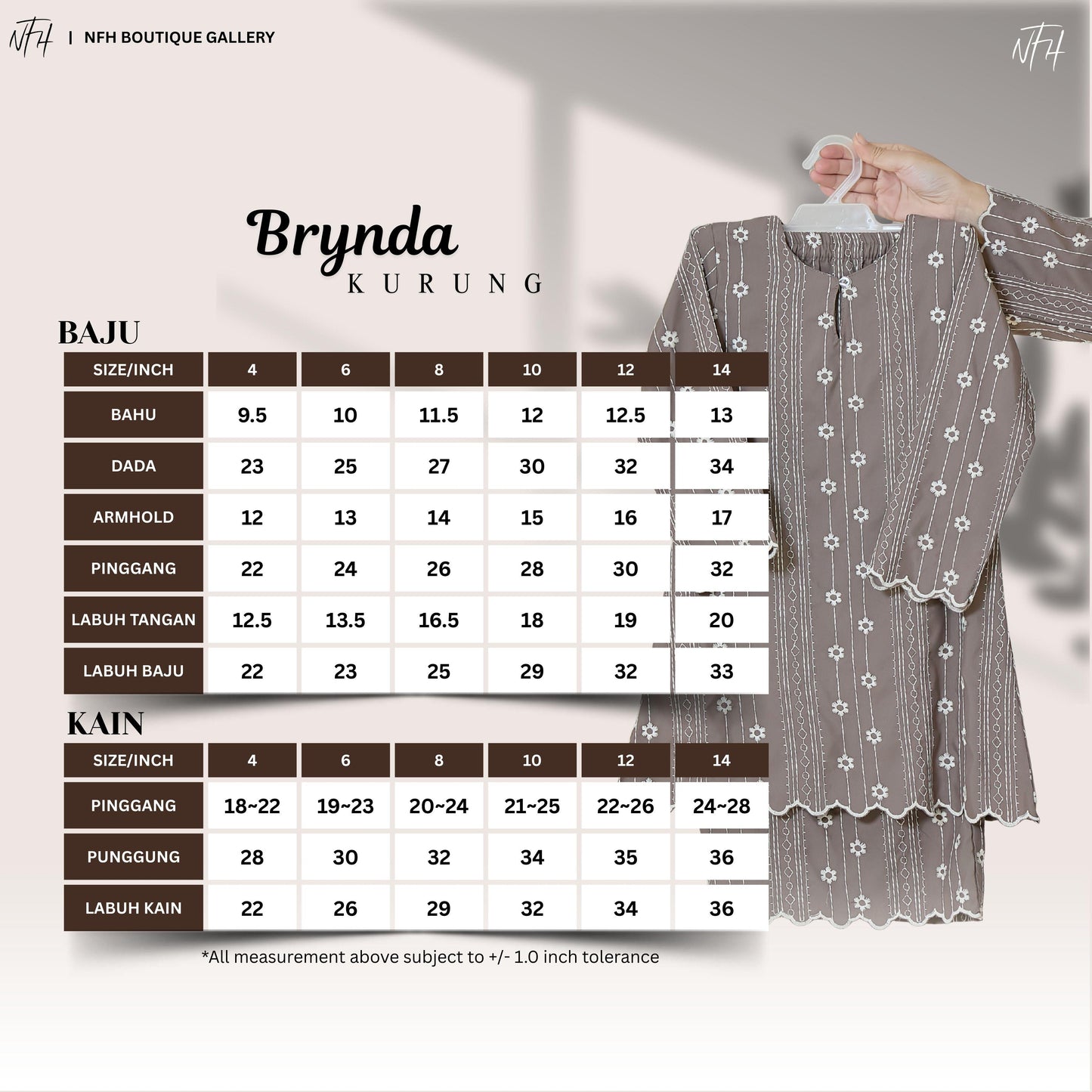 Brynda Kids Kurung