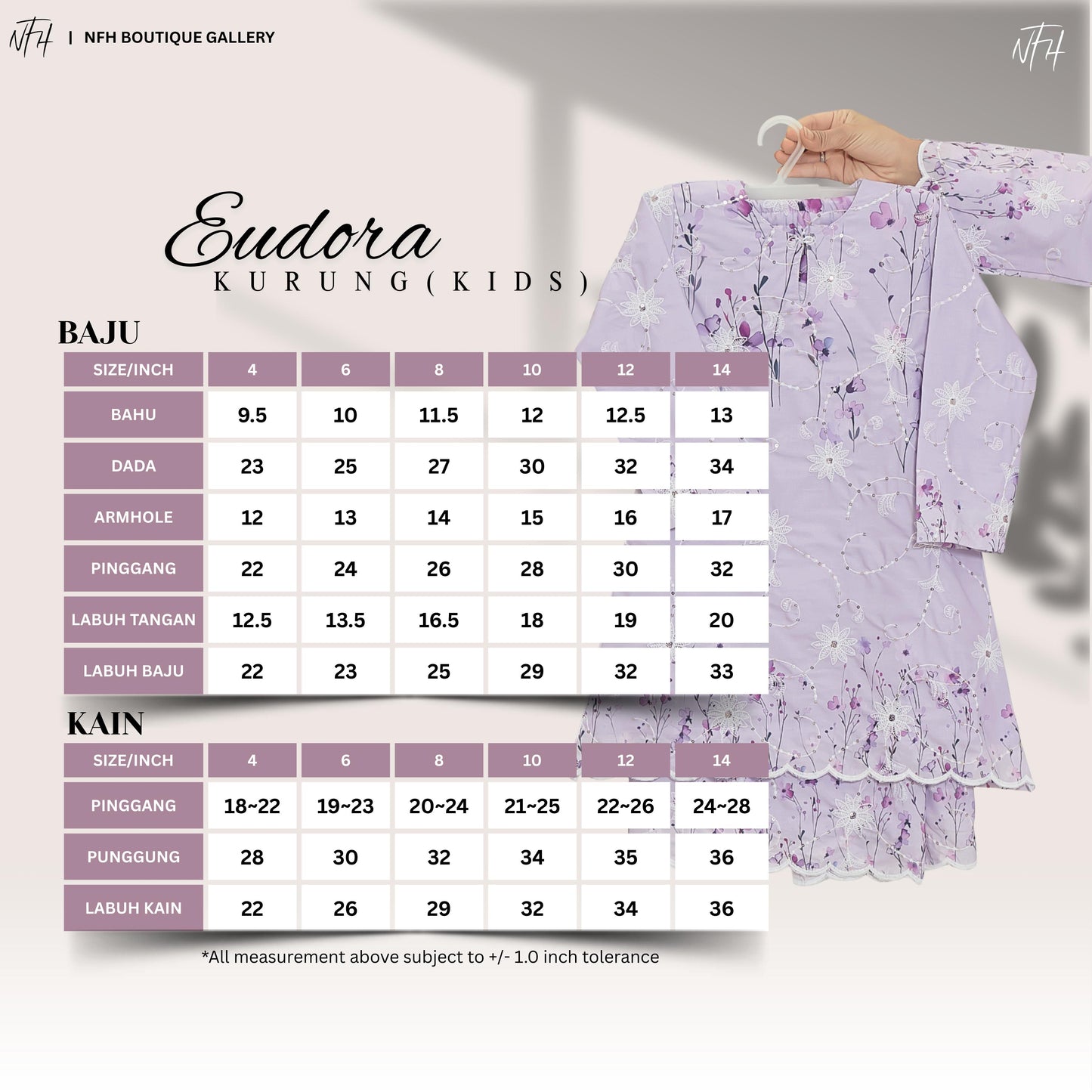 Eudora Kids Kurung