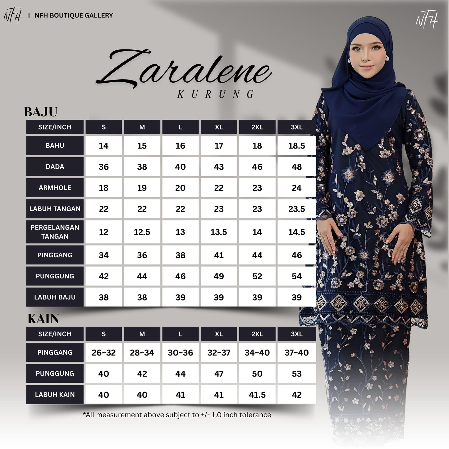 Zaralene Kurung