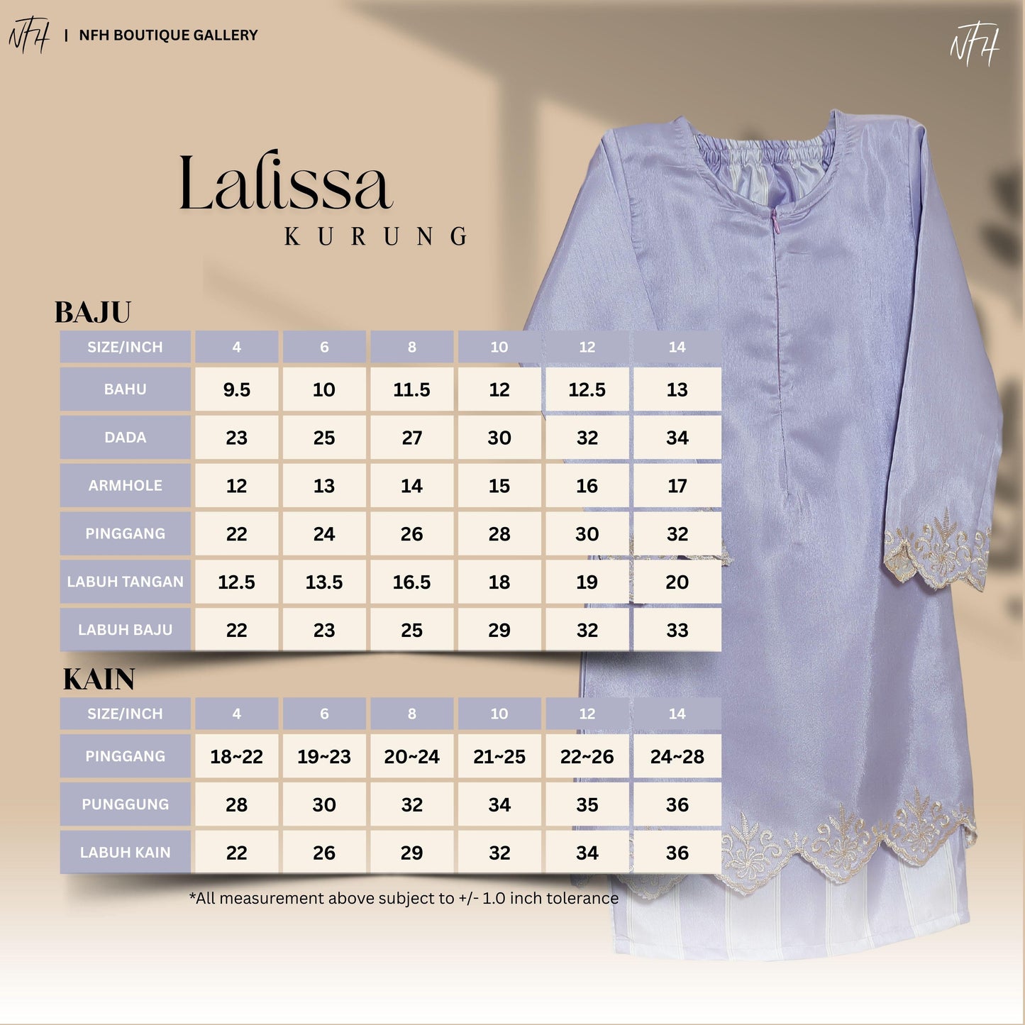 Lalissa Kids Kurung