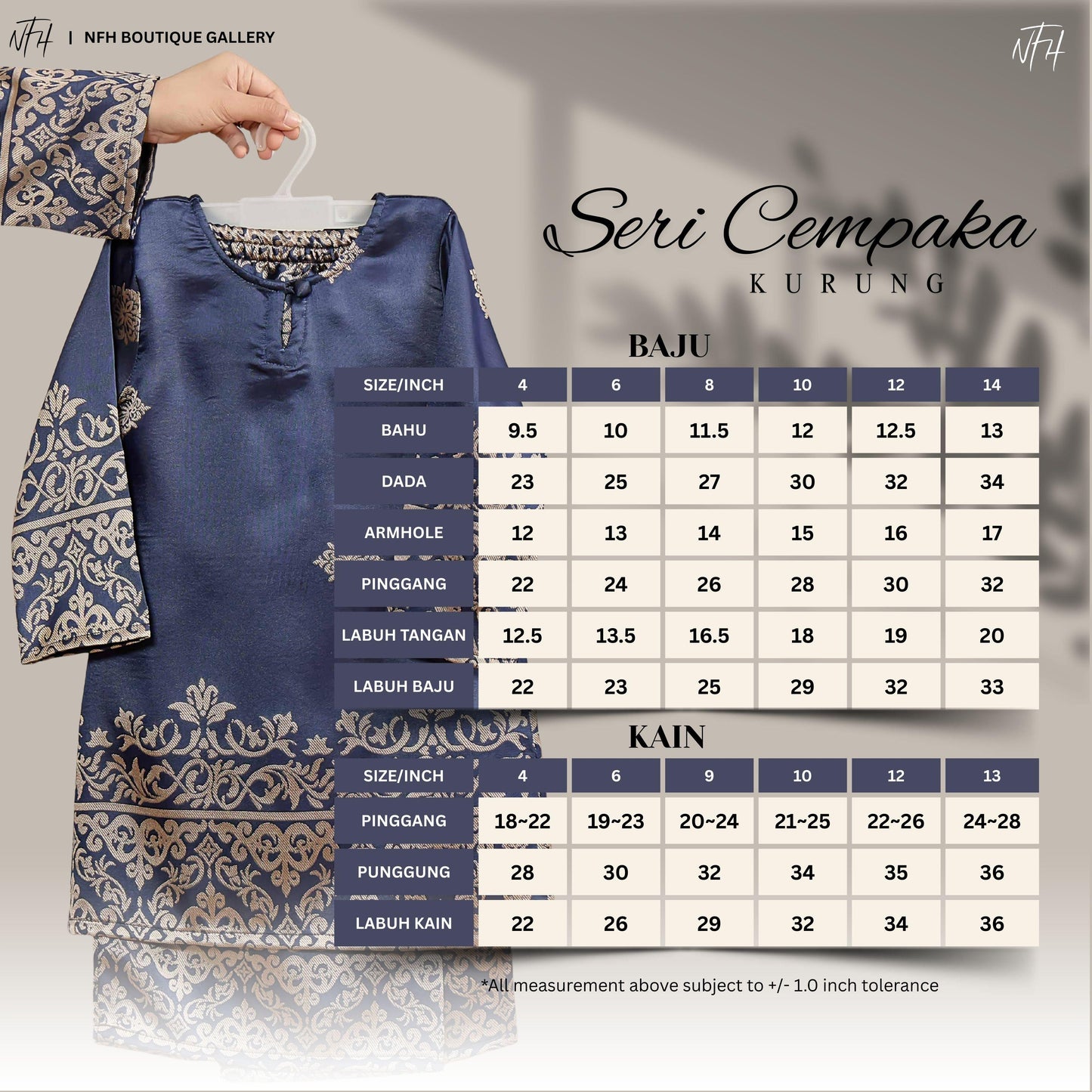 Seri Cempaka Kids Kurung