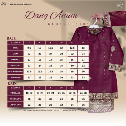 Dang Anum Kids Kurung