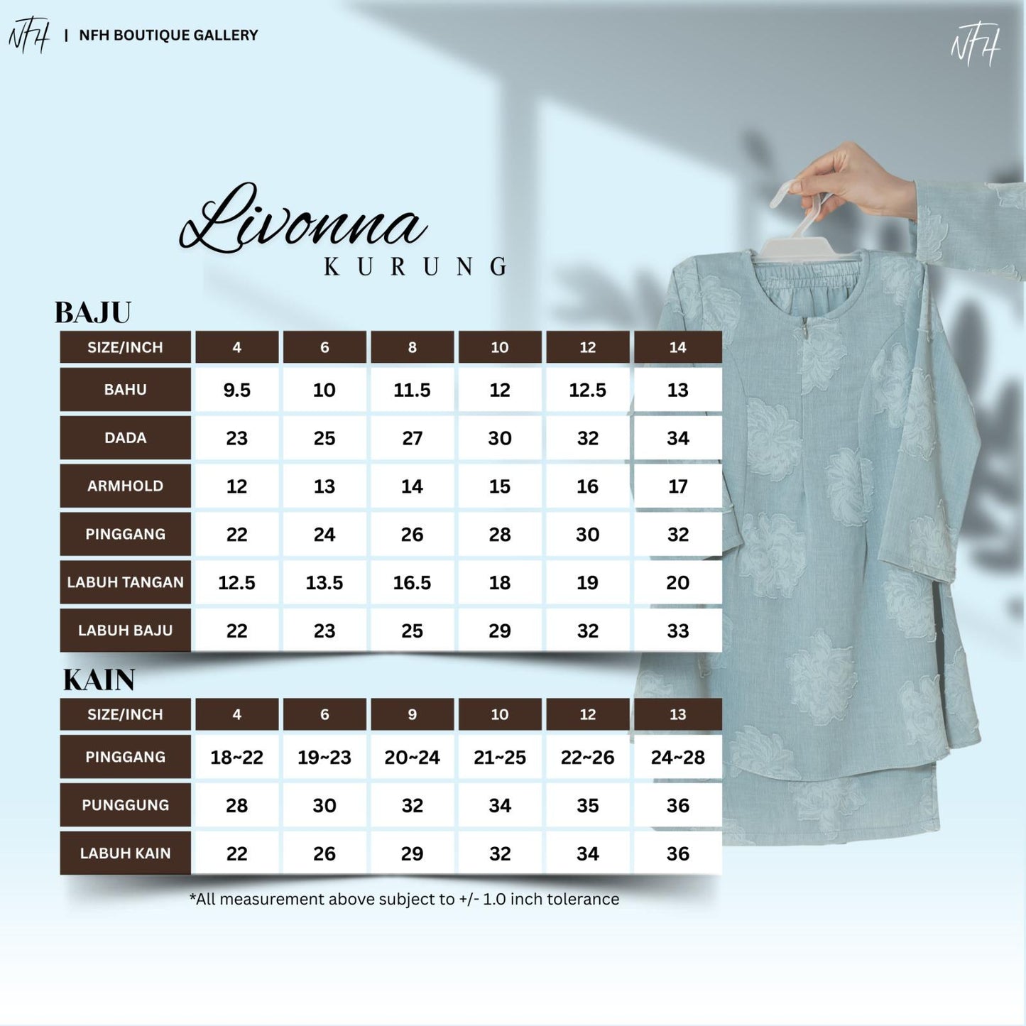 Livonna Kids Kurung
