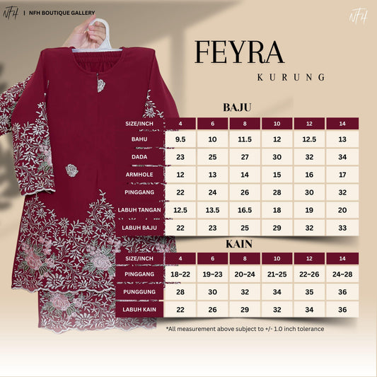 Feyra Kids Kurung