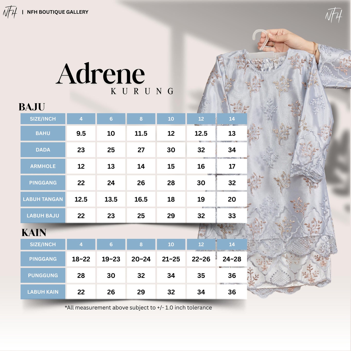 Adrene Kids Kurung