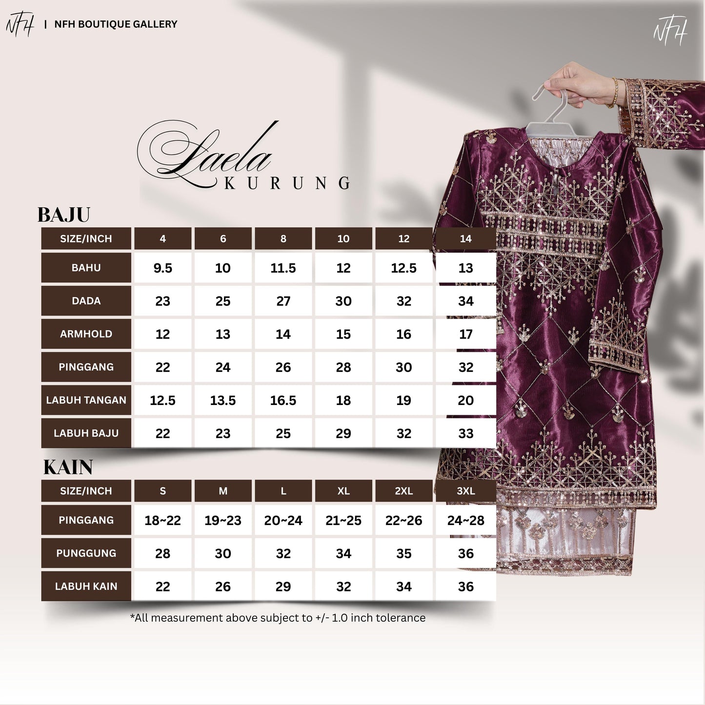 Laela Kids Kurung