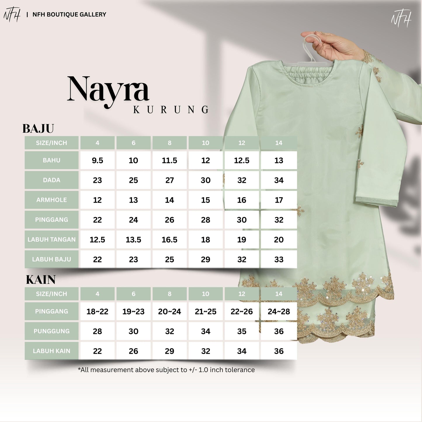Nayra Kids Kurung