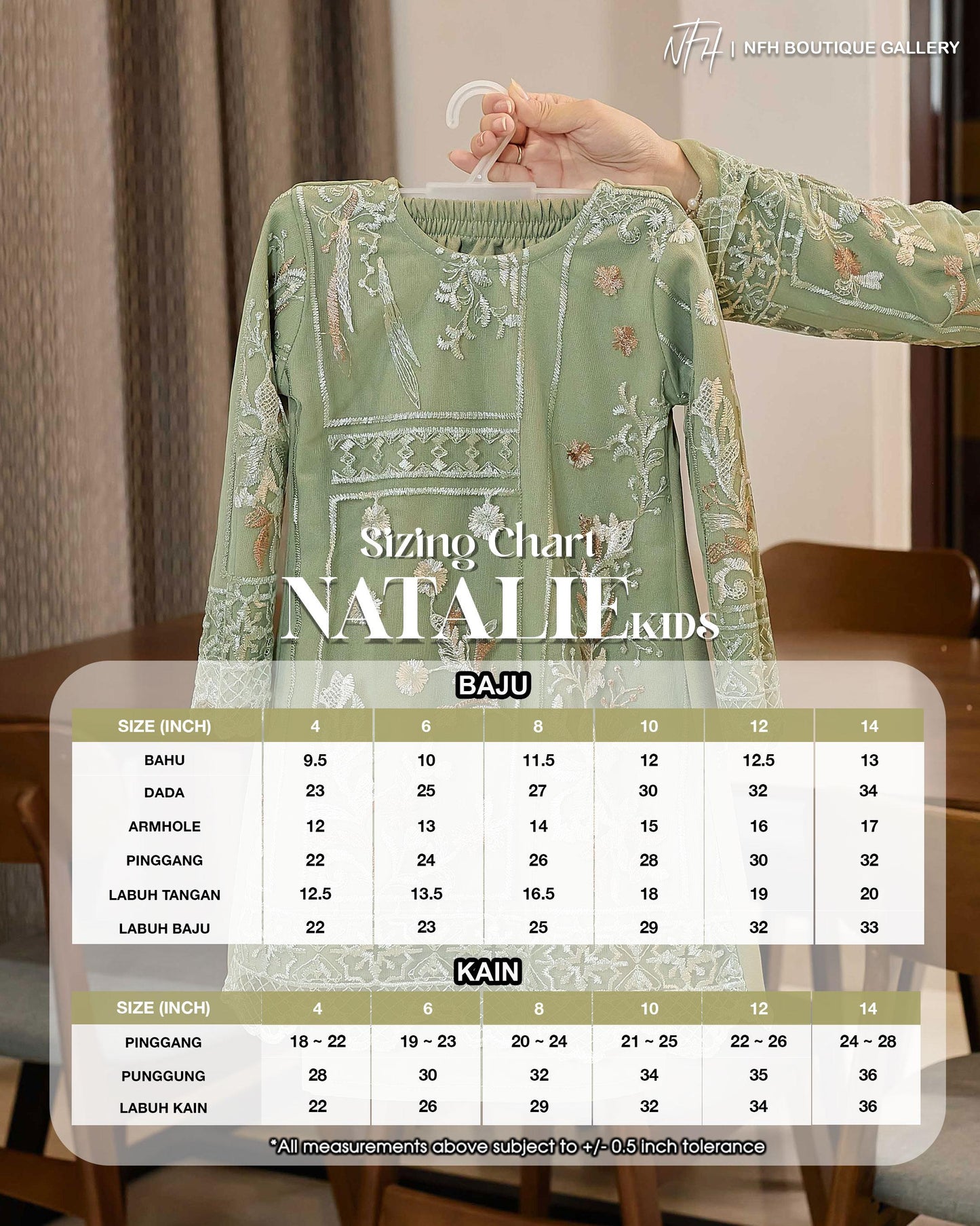 Natalie Kids Kurung