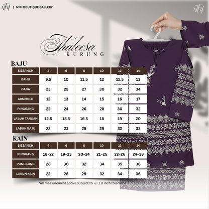 Thaleesa Kids Kurung