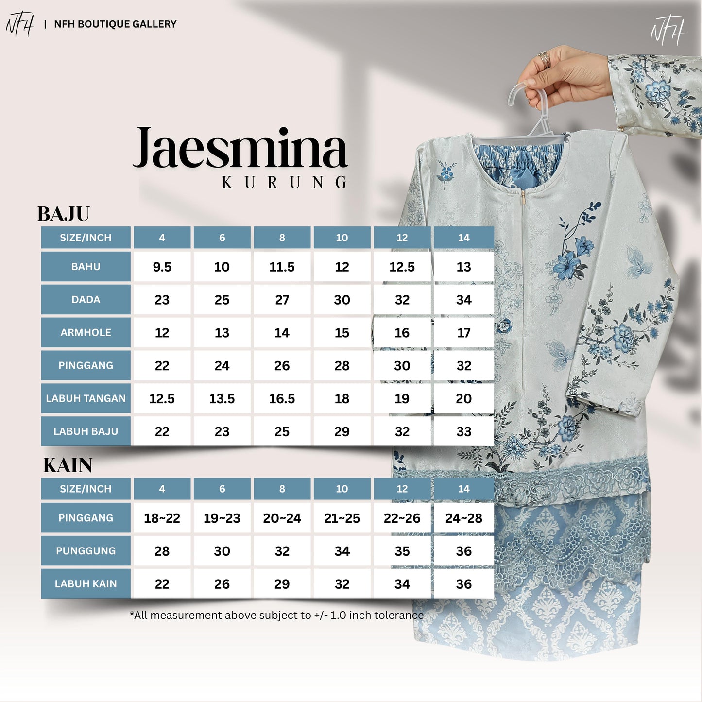 Jaesmina Kids Kurung