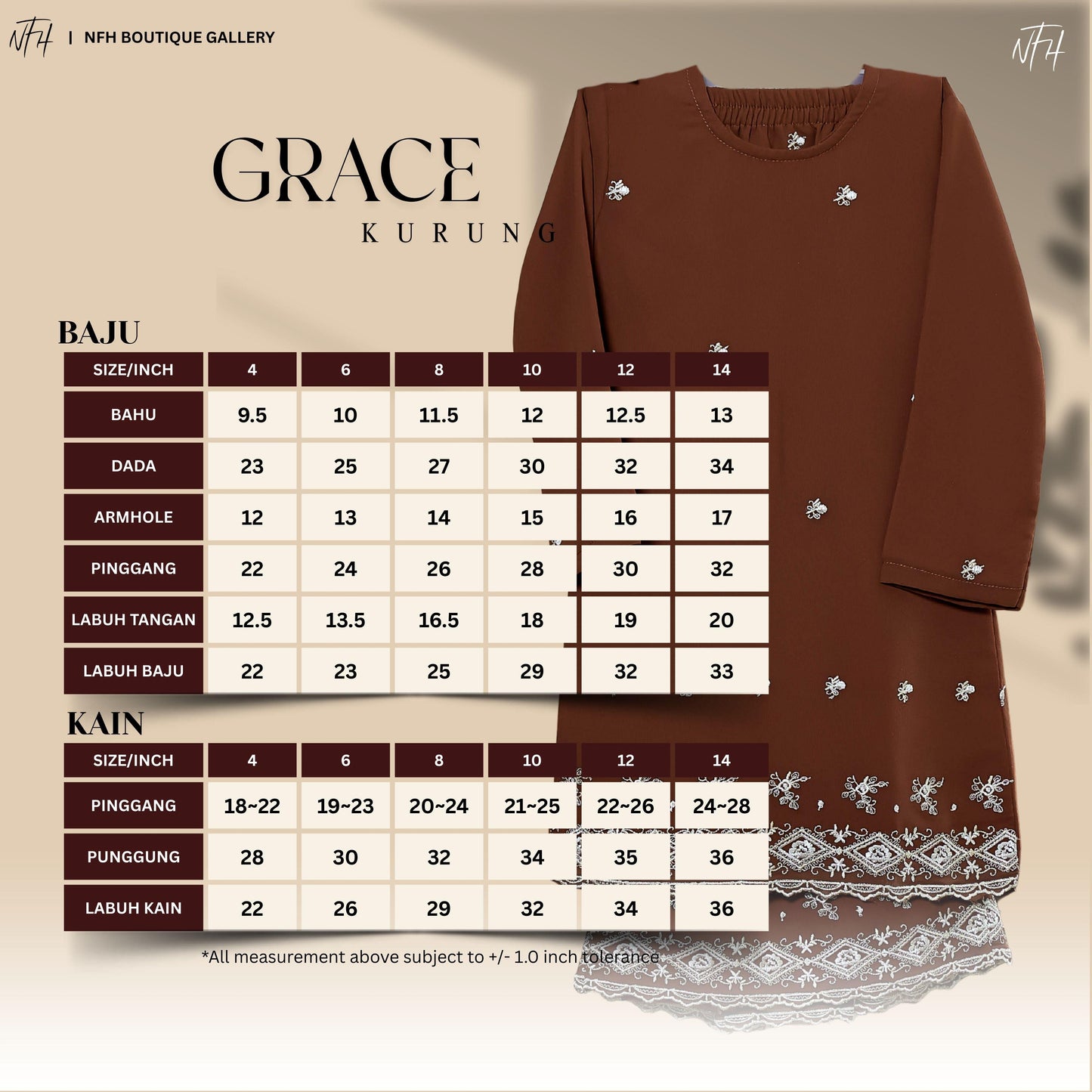 Grace Kids Kurung