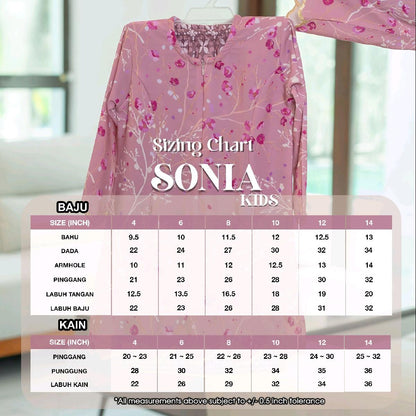 Sonia Kids Kurung
