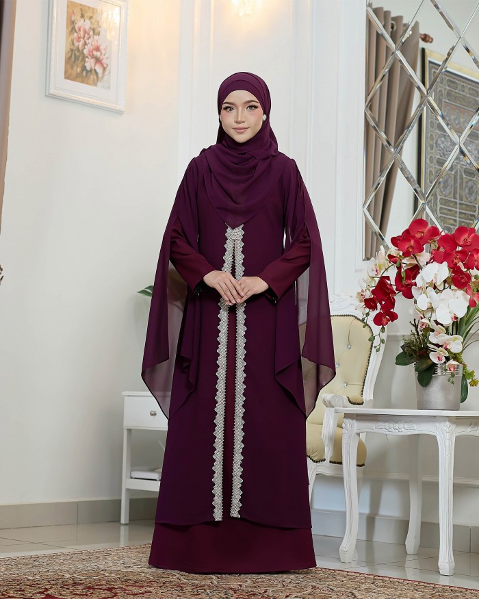 Ameena - Burgundy
