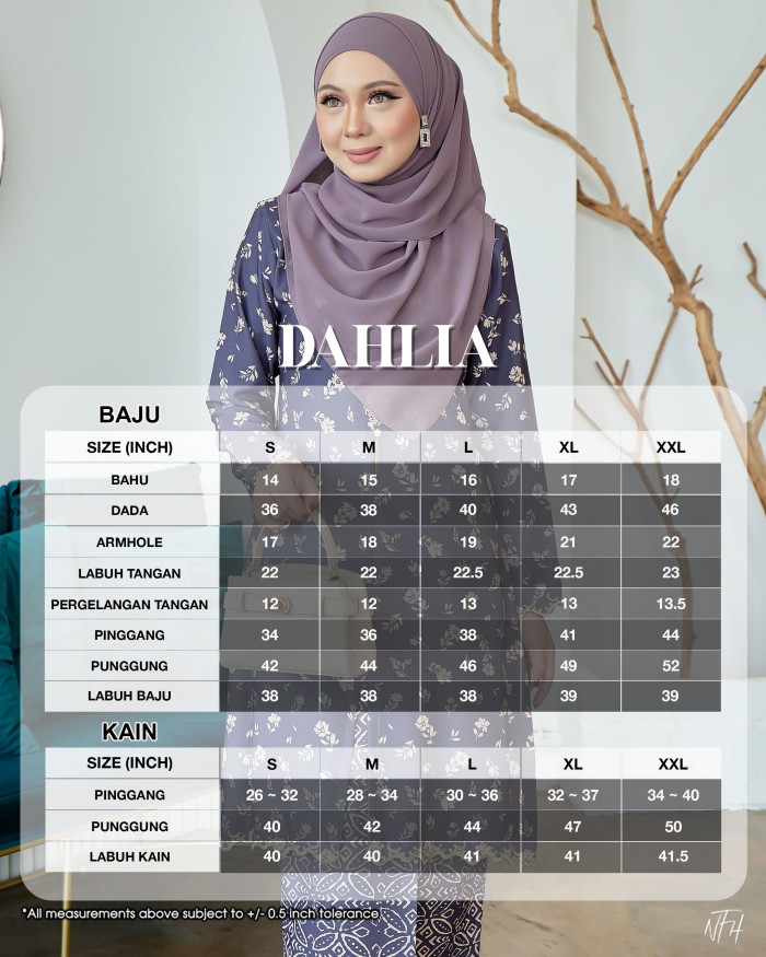 Dahlia - Ash Blue