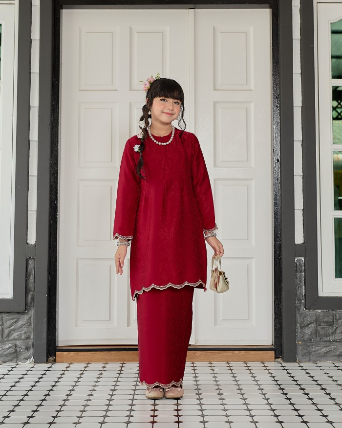 Yunara Kids - Red Maroon