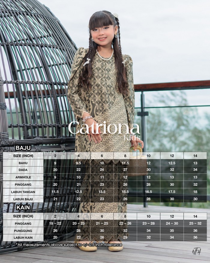 Catriona Kids - Beige Black