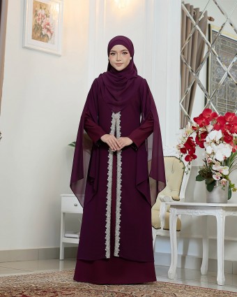 Ameena - Burgundy