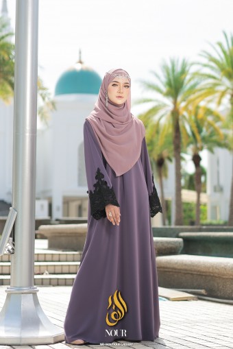 Nour Abaya V2 - Royal Purple