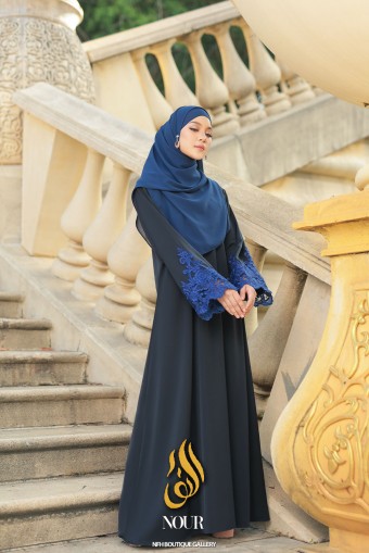 Nour Abaya - Blue Black
